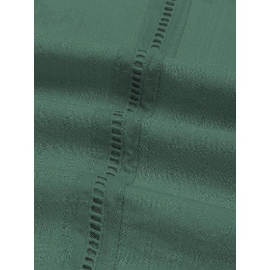 1pc Men'S Casual Crew Neck Long Sleeve Button Down Shirt - Solid Color Rayon/Viscose Blend, Non-Stretch Fabric, Woven Cuban Guayabera Beach Shirt for Spring/Fall, Plus Size 1pc Men'S Casual Crew Neck Long Sleeve Button Down Shirt - Solid Color Rayon/Viscose Blend, Non-Stretch Fabric, Woven Cuban Guayabera Beach Shirt for Spring/Fall, Plus Size