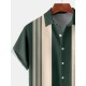 Plus Size Retro Bowling Geometric Graphic Print Short Sleeve Buttons Pocket Men's Shirt Plus Size Retro Bowling Geometric Graphic Print Short Sleeve Buttons Pocket Men's Shirt