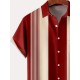 Plus Size Retro Bowling Geometric Graphic Print Short Sleeve Buttons Pocket Men's Shirt Plus Size Retro Bowling Geometric Graphic Print Short Sleeve Buttons Pocket Men's Shirt