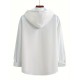 Men's Casual Hooded Shirt - Polyester, Button-Up, Solid Color, Perfect for Spring/Fall, PLUS SIZE Men's Casual Hooded Shirt - Polyester, Button-Up, Solid Color, Perfect for Spring/Fall, PLUS SIZE