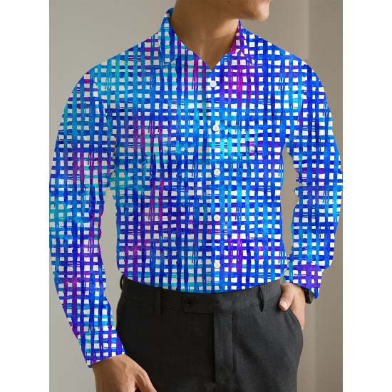 Men's Boho Chic Plus Size Floral Print Shirt - Polyester & Elastane Blend, Non-Stretch Fabric, Pockets, Perfect for Spring/Fall, PLUS SIZE Men's Boho Chic Plus Size Floral Print Shirt - Polyester & Elastane Blend, Non-Stretch Fabric, Pockets, Perfect for Spring/Fall, PLUS SIZE