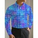 Men's Boho Chic Plus Size Floral Print Shirt - Polyester & Elastane Blend, Non-Stretch Fabric, Pockets, Perfect for Spring/Fall, PLUS SIZE Men's Boho Chic Plus Size Floral Print Shirt - Polyester & Elastane Blend, Non-Stretch Fabric, Pockets, Perfect for Spring/Fall, PLUS SIZE