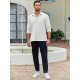 Men'S Long Sleeve Casual Button-Down Shirt - Solid Color, Non-Stretch Knit Fabric, Regular Fit, Wrinkle Free Polyester Shirt for Adult Men - Spring/Fall Basics with Button Details, Plus Size Men'S Long Sleeve Casual Button-Down Shirt - Solid Color, Non-Stretch Knit Fabric, Regular Fit, Wrinkle Free Polyester Shirt for Adult Men - Spring/Fall Basics with Button Details, Plus Size