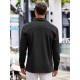 Men'S Long Sleeve Casual Button-Down Shirt - Solid Color, Non-Stretch Knit Fabric, Regular Fit, Wrinkle Free Polyester Shirt for Adult Men - Spring/Fall Basics with Button Details, Plus Size Men'S Long Sleeve Casual Button-Down Shirt - Solid Color, Non-Stretch Knit Fabric, Regular Fit, Wrinkle Free Polyester Shirt for Adult Men - Spring/Fall Basics with Button Details, Plus Size