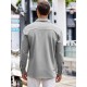 Men'S Long Sleeve Casual Button-Down Shirt - Solid Color, Non-Stretch Knit Fabric, Regular Fit, Wrinkle Free Polyester Shirt for Adult Men - Spring/Fall Basics with Button Details, Plus Size Men'S Long Sleeve Casual Button-Down Shirt - Solid Color, Non-Stretch Knit Fabric, Regular Fit, Wrinkle Free Polyester Shirt for Adult Men - Spring/Fall Basics with Button Details, Plus Size