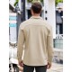 Men'S Long Sleeve Casual Button-Down Shirt - Solid Color, Non-Stretch Knit Fabric, Regular Fit, Wrinkle Free Polyester Shirt for Adult Men - Spring/Fall Basics with Button Details, Plus Size Men'S Long Sleeve Casual Button-Down Shirt - Solid Color, Non-Stretch Knit Fabric, Regular Fit, Wrinkle Free Polyester Shirt for Adult Men - Spring/Fall Basics with Button Details, Plus Size