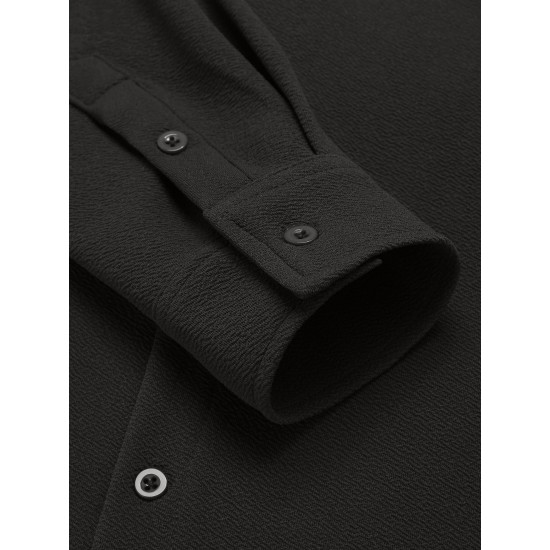 Men'S Overshirt Shacket Jacket Mens Textured Button Down Long Sleeve Shirts Fashion Jacket, Plus Size Men'S Overshirt Shacket Jacket Mens Textured Button Down Long Sleeve Shirts Fashion Jacket, Plus Size