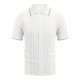 1pc Men'S Casual Knit Polo Shirt - Polyester Short Sleeve Lapel Collar, Slight Stretch Solid Color, Button Down Beach Top for Spring/Summer/Fall, Plus Size 1pc Men'S Casual Knit Polo Shirt - Polyester Short Sleeve Lapel Collar, Slight Stretch Solid Color, Button Down Beach Top for Spring/Summer/Fall, Plus Size