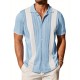1pc Men'S Casual Knit Polo Shirt - Polyester Short Sleeve Lapel Collar, Slight Stretch Solid Color, Button Down Beach Top for Spring/Summer/Fall, Plus Size 1pc Men'S Casual Knit Polo Shirt - Polyester Short Sleeve Lapel Collar, Slight Stretch Solid Color, Button Down Beach Top for Spring/Summer/Fall, Plus Size
