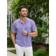 1pc Men'S Casual Knit Polo Shirt - Polyester Short Sleeve Lapel Collar, Slight Stretch Solid Color, Button Down Beach Top for Spring/Summer/Fall, Plus Size 1pc Men'S Casual Knit Polo Shirt - Polyester Short Sleeve Lapel Collar, Slight Stretch Solid Color, Button Down Beach Top for Spring/Summer/Fall, Plus Size