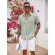 Men's Short Sleeve Casual Shirts Summer Beach Shirts Button Down Shirts Vacation Wedding Shirts with Pocket Men's Short Sleeve Casual Shirts Summer Beach Shirts Button Down Shirts Vacation Wedding Shirts with Pocket