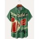 Plus Size Mens Hawaiian Shirt - Classic Lapel, Vintage Cocktail Print, Short Sleeve, Button Down, Chest Pocket - Perfect for Tropical Vacations and Outdoor Adventures Plus Size Mens Hawaiian Shirt - Classic Lapel, Vintage Cocktail Print, Short Sleeve, Button Down, Chest Pocket - Perfect for Tropical Vacations and Outdoor Adventures