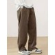 Men's Casual Loose Fit Corduroy Sweatpants, Lightweight Comfy Pants For Sport And Casual Wear, Outdoor Cloth Men's Casual Loose Fit Corduroy Sweatpants, Lightweight Comfy Pants For Sport And Casual Wear, Outdoor Cloth
