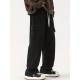Men's Casual Cargo Pants with Drawstring Waist - Stretch Corduroy, Flap Pockets for Outdoor & Work Men's Casual Cargo Pants with Drawstring Waist - Stretch Corduroy, Flap Pockets for Outdoor & Work