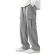 Men's Casual Cargo Pants with Drawstring Waist - Stretch Corduroy, Flap Pockets for Outdoor & Work Men's Casual Cargo Pants with Drawstring Waist - Stretch Corduroy, Flap Pockets for Outdoor & Work