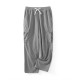 Men's Casual Cargo Pants with Drawstring Waist - Stretch Corduroy, Flap Pockets for Outdoor & Work Men's Casual Cargo Pants with Drawstring Waist - Stretch Corduroy, Flap Pockets for Outdoor & Work