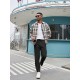 Men'S Cotton Blend Jogger Pants, Casual Drawstring Trousers, Skinny Fit, with Pockets, Slight Stretch, for All-Season Wear, Weekend Casual Style Men'S Cotton Blend Jogger Pants, Casual Drawstring Trousers, Skinny Fit, with Pockets, Slight Stretch, for All-Season Wear, Weekend Casual Style