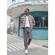 Men'S Cotton Blend Jogger Pants, Casual Drawstring Trousers, Skinny Fit, with Pockets, Slight Stretch, for All-Season Wear, Weekend Casual Style Men'S Cotton Blend Jogger Pants, Casual Drawstring Trousers, Skinny Fit, with Pockets, Slight Stretch, for All-Season Wear, Weekend Casual Style