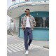 Men'S Cotton Blend Jogger Pants, Casual Drawstring Trousers, Skinny Fit, with Pockets, Slight Stretch, for All-Season Wear, Weekend Casual Style Men'S Cotton Blend Jogger Pants, Casual Drawstring Trousers, Skinny Fit, with Pockets, Slight Stretch, for All-Season Wear, Weekend Casual Style