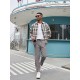 Men'S Cotton Blend Jogger Pants, Casual Drawstring Trousers, Skinny Fit, with Pockets, Slight Stretch, for All-Season Wear, Weekend Casual Style Men'S Cotton Blend Jogger Pants, Casual Drawstring Trousers, Skinny Fit, with Pockets, Slight Stretch, for All-Season Wear, Weekend Casual Style