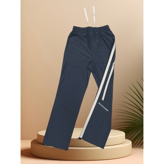 Men's Ice Silk Cool Quality Casual Pants With Elastic Waist, Trendy Versatile Striped Trousers Men's Ice Silk Cool Quality Casual Pants With Elastic Waist, Trendy Versatile Striped Trousers