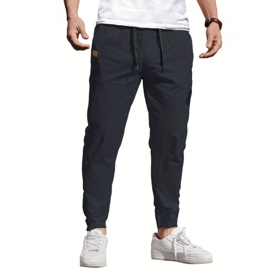Mens Comfy Stretch Joggers - Elastic Drawstring Waist, Chino Cargo Pockets, Hiking Outdoor Track Sweatpants for Casual Daily Wear - Breathable, Soft, Quick-Drying Fabric Mens Comfy Stretch Joggers - Elastic Drawstring Waist, Chino Cargo Pockets, Hiking Outdoor Track Sweatpants for Casual Daily Wear - Breathable, Soft, Quick-Drying Fabric