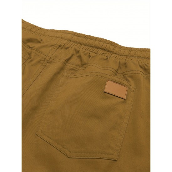 Mens Comfy Stretch Joggers - Elastic Drawstring Waist, Chino Cargo Pockets, Hiking Outdoor Track Sweatpants for Casual Daily Wear - Breathable, Soft, Quick-Drying Fabric Mens Comfy Stretch Joggers - Elastic Drawstring Waist, Chino Cargo Pockets, Hiking Outdoor Track Sweatpants for Casual Daily Wear - Breathable, Soft, Quick-Drying Fabric