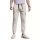 Mens Comfy Stretch Joggers - Elastic Drawstring Waist, Chino Cargo Pockets, Hiking Outdoor Track Sweatpants for Casual Daily Wear - Breathable, Soft, Quick-Drying Fabric Mens Comfy Stretch Joggers - Elastic Drawstring Waist, Chino Cargo Pockets, Hiking Outdoor Track Sweatpants for Casual Daily Wear - Breathable, Soft, Quick-Drying Fabric