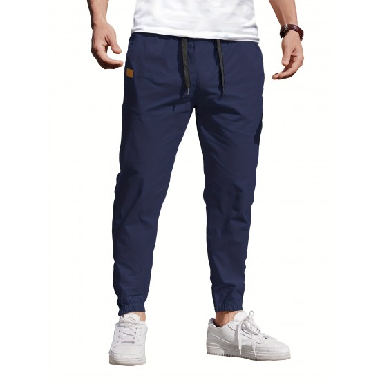 Mens Comfy Stretch Joggers - Elastic Drawstring Waist, Chino Cargo Pockets, Hiking Outdoor Track Sweatpants for Casual Daily Wear - Breathable, Soft, Quick-Drying Fabric Mens Comfy Stretch Joggers - Elastic Drawstring Waist, Chino Cargo Pockets, Hiking Outdoor Track Sweatpants for Casual Daily Wear - Breathable, Soft, Quick-Drying Fabric
