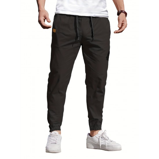 Mens Comfy Stretch Joggers - Elastic Drawstring Waist, Chino Cargo Pockets, Hiking Outdoor Track Sweatpants for Casual Daily Wear - Breathable, Soft, Quick-Drying Fabric Mens Comfy Stretch Joggers - Elastic Drawstring Waist, Chino Cargo Pockets, Hiking Outdoor Track Sweatpants for Casual Daily Wear - Breathable, Soft, Quick-Drying Fabric