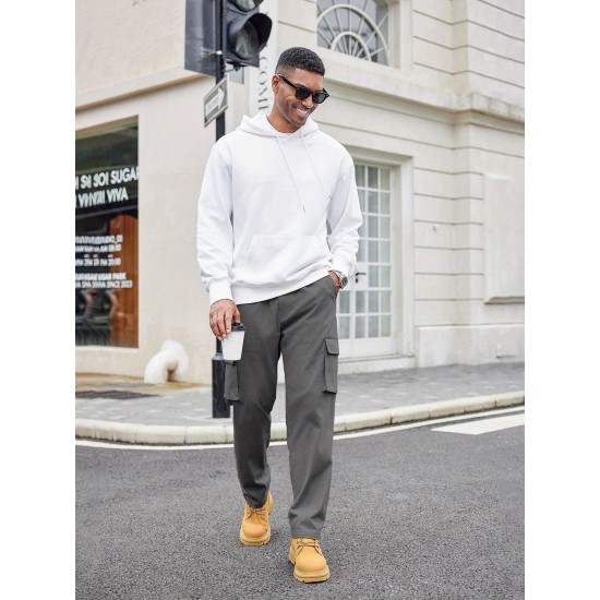 Men's Casual Cargo Pants Relaxed Fit Elastic Waist Work Pant Athletic Jogger Sweatpants with Multi Pockets Men's Casual Cargo Pants Relaxed Fit Elastic Waist Work Pant Athletic Jogger Sweatpants with Multi Pockets