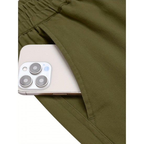 Men's Casual Cargo Pants Relaxed Fit Elastic Waist Work Pant Athletic Jogger Sweatpants with Multi Pockets Men's Casual Cargo Pants Relaxed Fit Elastic Waist Work Pant Athletic Jogger Sweatpants with Multi Pockets