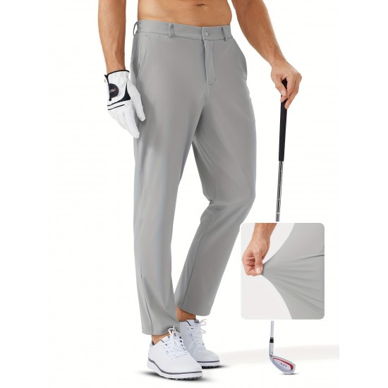 1pc ZUTY Men'S Golf Pants - Solid Color Nylon Sports Style, Skinny Fit, Medium Stretch with 5 Pockets, 4-Way Stretch Fabric, Regular Length, Casual Scene, Suitable for Fall/Winter, Ideal for Golf, Workout, and Athletic Activities 1pc ZUTY Men'S Golf Pants - Solid Color Nylon Sports Style, Skinny Fit, Medium Stretch with 5 Pockets, 4-Way Stretch Fabric, Regular Length, Casual Scene, Suitable for Fall/Winter, Ideal for Golf, Workout, and Athletic Activities