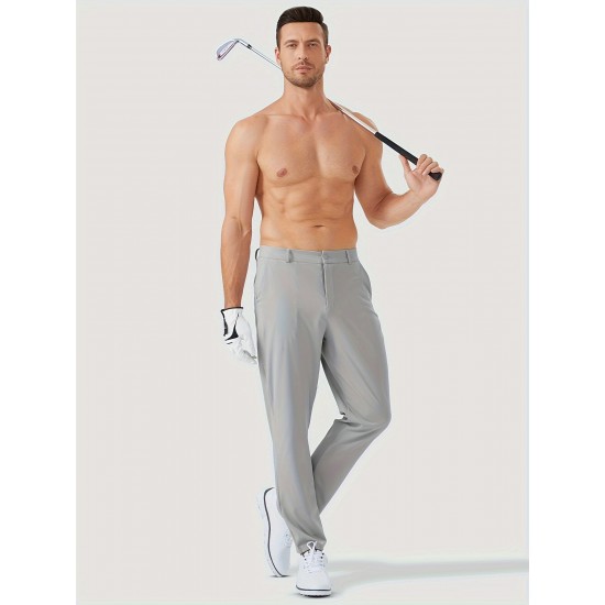1pc ZUTY Men'S Golf Pants - Solid Color Nylon Sports Style, Skinny Fit, Medium Stretch with 5 Pockets, 4-Way Stretch Fabric, Regular Length, Casual Scene, Suitable for Fall/Winter, Ideal for Golf, Workout, and Athletic Activities 1pc ZUTY Men'S Golf Pants - Solid Color Nylon Sports Style, Skinny Fit, Medium Stretch with 5 Pockets, 4-Way Stretch Fabric, Regular Length, Casual Scene, Suitable for Fall/Winter, Ideal for Golf, Workout, and Athletic Activities