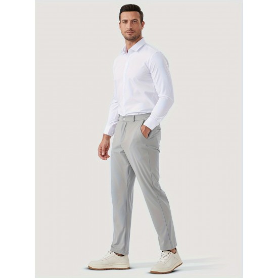 1pc ZUTY Men'S Golf Pants - Solid Color Nylon Sports Style, Skinny Fit, Medium Stretch with 5 Pockets, 4-Way Stretch Fabric, Regular Length, Casual Scene, Suitable for Fall/Winter, Ideal for Golf, Workout, and Athletic Activities 1pc ZUTY Men'S Golf Pants - Solid Color Nylon Sports Style, Skinny Fit, Medium Stretch with 5 Pockets, 4-Way Stretch Fabric, Regular Length, Casual Scene, Suitable for Fall/Winter, Ideal for Golf, Workout, and Athletic Activities