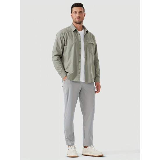 1pc ZUTY Men'S Golf Pants - Solid Color Nylon Sports Style, Skinny Fit, Medium Stretch with 5 Pockets, 4-Way Stretch Fabric, Regular Length, Casual Scene, Suitable for Fall/Winter, Ideal for Golf, Workout, and Athletic Activities 1pc ZUTY Men'S Golf Pants - Solid Color Nylon Sports Style, Skinny Fit, Medium Stretch with 5 Pockets, 4-Way Stretch Fabric, Regular Length, Casual Scene, Suitable for Fall/Winter, Ideal for Golf, Workout, and Athletic Activities