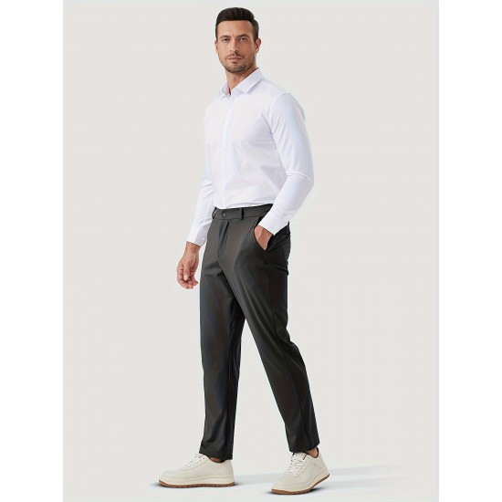 1pc ZUTY Men'S Golf Pants - Solid Color Nylon Sports Style, Skinny Fit, Medium Stretch with 5 Pockets, 4-Way Stretch Fabric, Regular Length, Casual Scene, Suitable for Fall/Winter, Ideal for Golf, Workout, and Athletic Activities 1pc ZUTY Men'S Golf Pants - Solid Color Nylon Sports Style, Skinny Fit, Medium Stretch with 5 Pockets, 4-Way Stretch Fabric, Regular Length, Casual Scene, Suitable for Fall/Winter, Ideal for Golf, Workout, and Athletic Activities