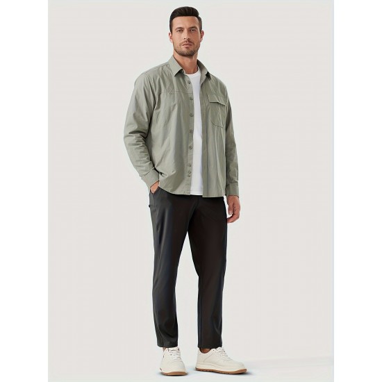 1pc ZUTY Men'S Golf Pants - Solid Color Nylon Sports Style, Skinny Fit, Medium Stretch with 5 Pockets, 4-Way Stretch Fabric, Regular Length, Casual Scene, Suitable for Fall/Winter, Ideal for Golf, Workout, and Athletic Activities 1pc ZUTY Men'S Golf Pants - Solid Color Nylon Sports Style, Skinny Fit, Medium Stretch with 5 Pockets, 4-Way Stretch Fabric, Regular Length, Casual Scene, Suitable for Fall/Winter, Ideal for Golf, Workout, and Athletic Activities