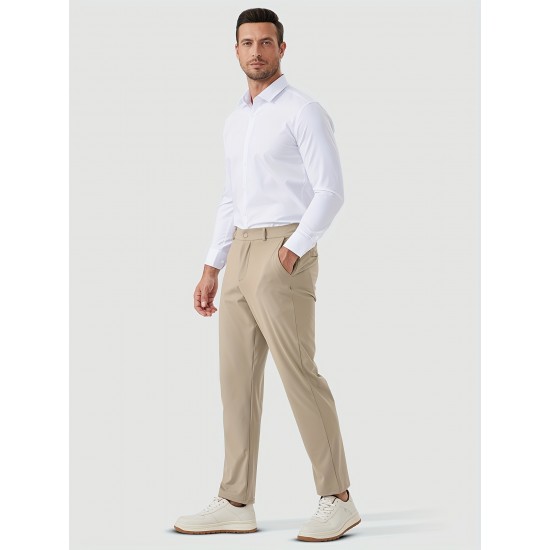 1pc ZUTY Men'S Golf Pants - Solid Color Nylon Sports Style, Skinny Fit, Medium Stretch with 5 Pockets, 4-Way Stretch Fabric, Regular Length, Casual Scene, Suitable for Fall/Winter, Ideal for Golf, Workout, and Athletic Activities 1pc ZUTY Men'S Golf Pants - Solid Color Nylon Sports Style, Skinny Fit, Medium Stretch with 5 Pockets, 4-Way Stretch Fabric, Regular Length, Casual Scene, Suitable for Fall/Winter, Ideal for Golf, Workout, and Athletic Activities