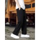 Men's Fashionable Plain Casual Pants, Comfortable Version, Elastic Waist With Drawstring Pants, Suitable For Outdoor Activities Gifts Men's Fashionable Plain Casual Pants, Comfortable Version, Elastic Waist With Drawstring Pants, Suitable For Outdoor Activities Gifts
