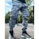 TOOLUCK Men's autumn and winter loose straight casual overalls, multi-pocket cuffs and reflective sports pants TOOLUCK Men's autumn and winter loose straight casual overalls, multi-pocket cuffs and reflective sports pants