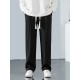 Men's Solid Color Casual Pants With Pockets And Drawstrings, Casual Breathable Pants, Can Be Worn In All Seasons, Suitable For Outdoor Activities Gifts Men's Solid Color Casual Pants With Pockets And Drawstrings, Casual Breathable Pants, Can Be Worn In All Seasons, Suitable For Outdoor Activities Gifts