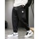 Men's Fleece-Lined Casual Joggers - Warm, Breathable Sweatpants for Fall/Winter | Thick Harem Style with Drawstring Waist & Pockets Men's Fleece-Lined Casual Joggers - Warm, Breathable Sweatpants for Fall/Winter | Thick Harem Style with Drawstring Waist & Pockets