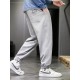 Men's Fleece-Lined Casual Joggers - Warm, Breathable Sweatpants for Fall/Winter | Thick Harem Style with Drawstring Waist & Pockets Men's Fleece-Lined Casual Joggers - Warm, Breathable Sweatpants for Fall/Winter | Thick Harem Style with Drawstring Waist & Pockets